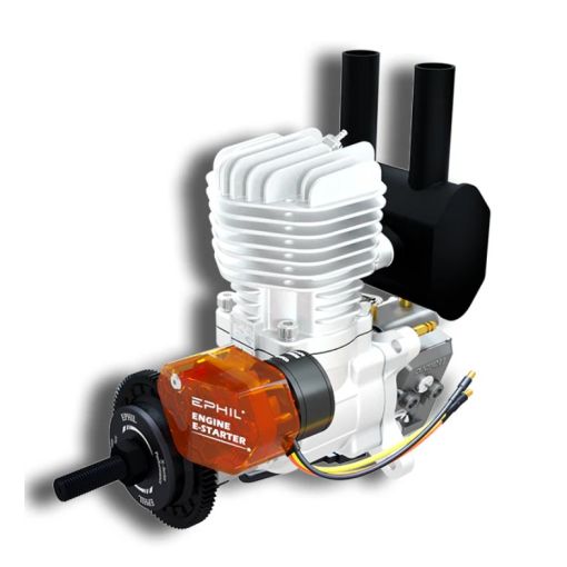 20cc Rear exhaust - PRO - Glow  Gasoline  Engine  w/  E-Starter - XG-20cc-R  PRO