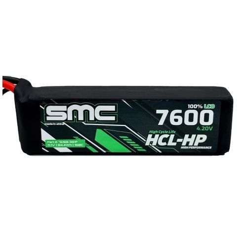 3S 7600mAh 150C Lipo HCL-HP 11.1V G10 Protection Plates - 76150-3S1P-TRX