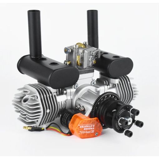 40cc Twin - PRO - Gasoline  Engine  w/  E-Starter - X-40cc-T  PRO