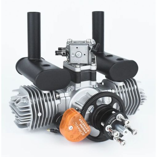 76cc Twin - PRO - Gasoline  Engine  w/  E-Starter - X-76cc-T  PRO