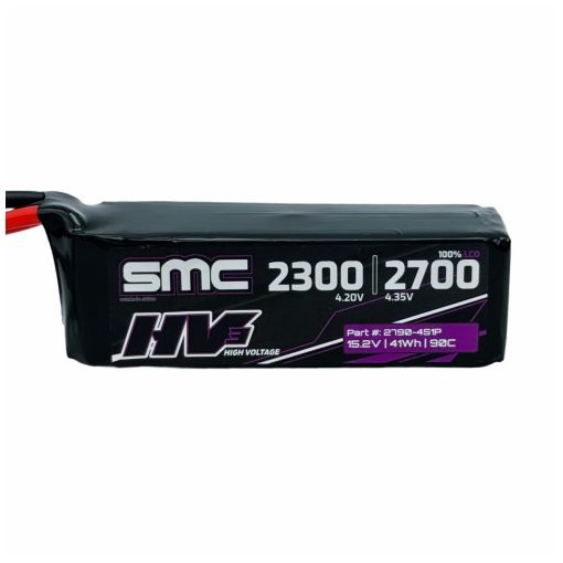 4S 2700mAh 090C Lipo HV3 Flight Pack 15.2V - 2790-4S1P-EC3