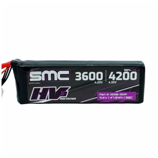3S 4200mAh 090C Lipo HV3 Flight Pack 11.4V - 4290-3S1P-SC5