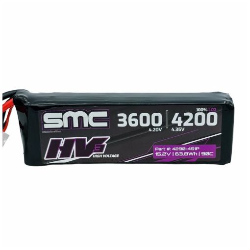 4S 4200mAh 090C Lipo HV3 Flight Pack 15.2V - 4290-4S1P-SC5