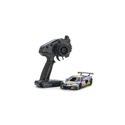 Mini-Z RWD MR-04 readyset Chevrolet Corvette C8.R Chrome/Yellow Kyosho America 20th Anniversary - 32356CRY
