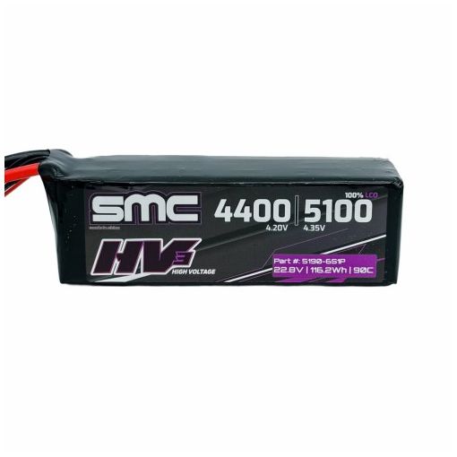 6S 5100mAh 090C Lipo HV3 Flight Pack 22.8V - 5190-6S1P-SC5