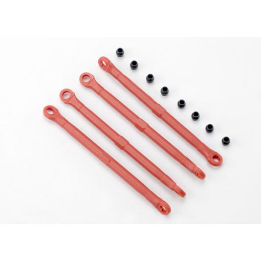 Toe link, front & rear (molded composite) (red) (4) - TRA7138