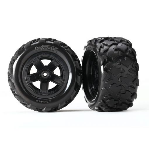 LaTrax Assembled Teton 5-Spoke Wheels & Tires (2)
