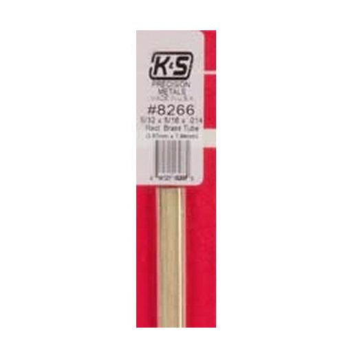 5/32" x 5/16" Rect. Brass Tube (1 pc per card)