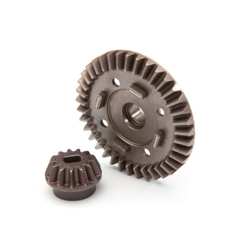 Ring gear, differential/ pinion gear, differential (rear) - TRA8977