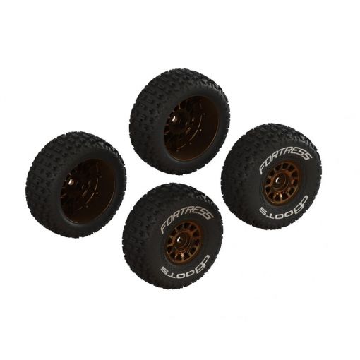 dBoots 'FORTRESS' Glued Tire Set, Bronze (2 Pairs) - ARA-2024