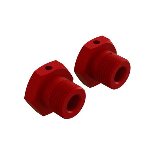 AR310904 Aluminum Wheel Hex 17mm Red (2) - ARA310904