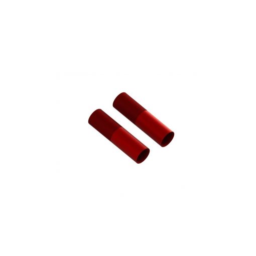 Aluminum Shock Body 24x83mm (Red) (2) - ARA330578