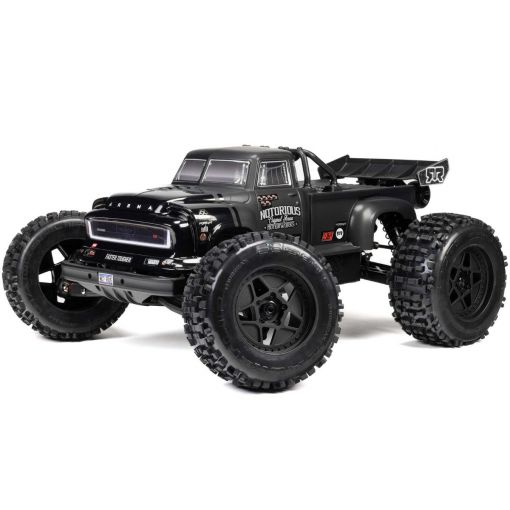 1/8 Notorious - Black - 4X4 6S BLX Brushless V6 Stunt Truck RTR - ARA8611V6