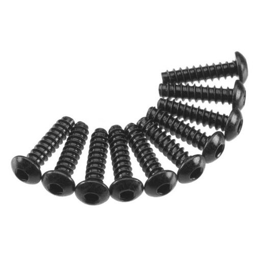 AXA436 Hex Tap Button Head M3x12mm Black (10) - AXIC0123