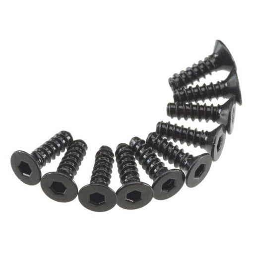AXA465 Hex Socket Tap Flat Head M3x10mm Black (10) - AXIC0128