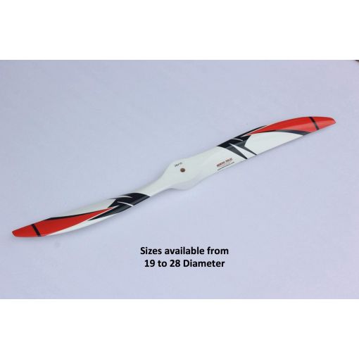 24x8 3D propeller - White-Red