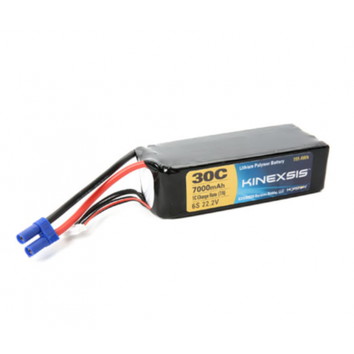 22.2V 7000mAh 6S 30C, 10AWG, EC5