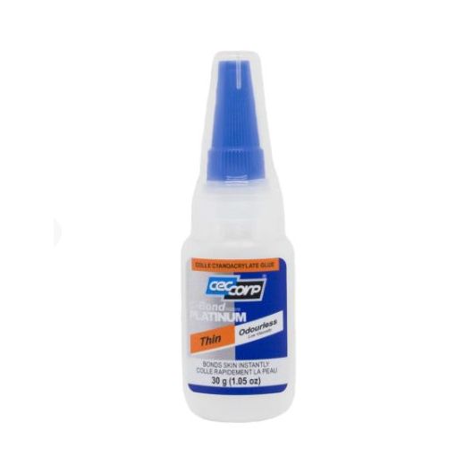 CECCORP C-Bond Platinum Thin, Odorless, Low viscosity of 80-100 cps, curing time of 3-5 seconds (1.05 oz) - CECI-000788