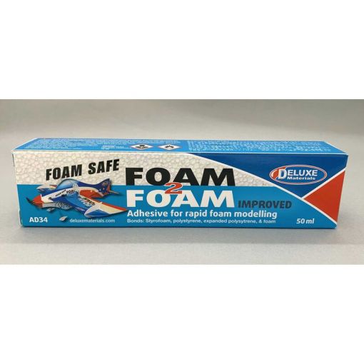 Foam 2 Foam, Foam Safe Glue 50ml: EPO, EPS, Wood