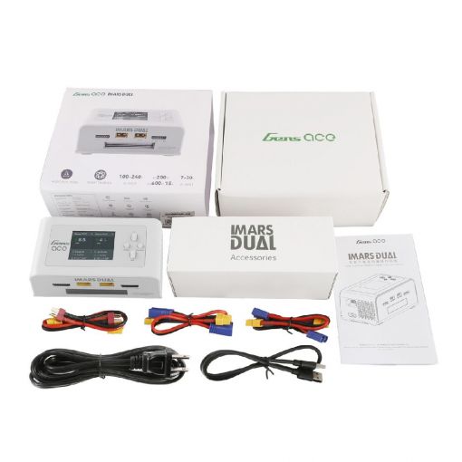 IMARS Dual Channel AC200W/DC300W Balance Charger - White