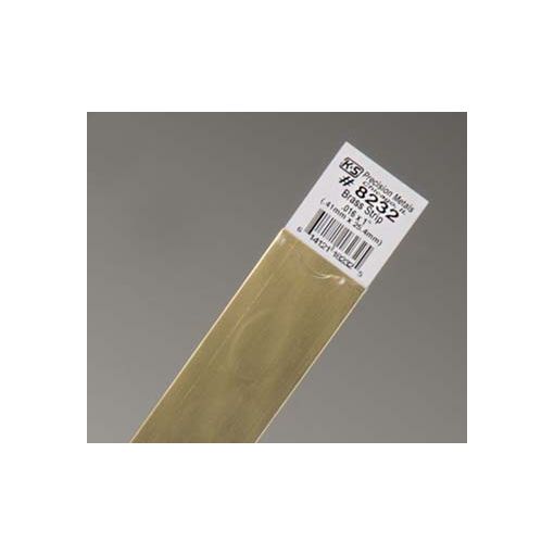 .016 x 1\" Brass Strip (1 pc per card)