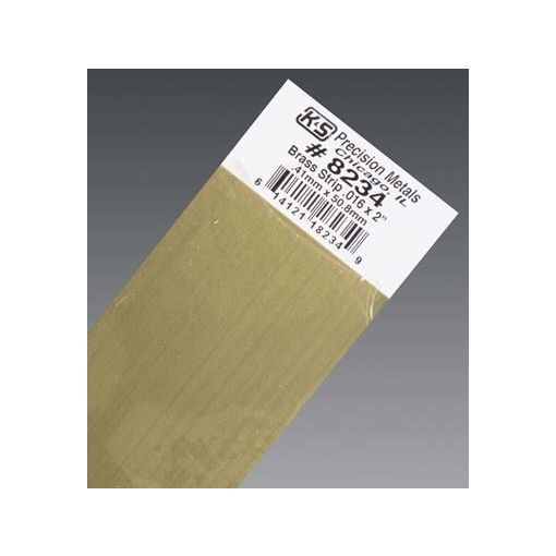 .016 x 2\" Brass Strip (1 pc per card)