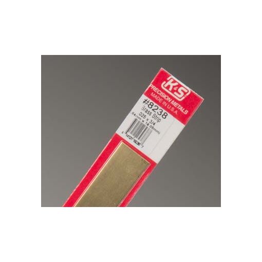 .025 x 3/4\" Brass Strip (1 pc per card)