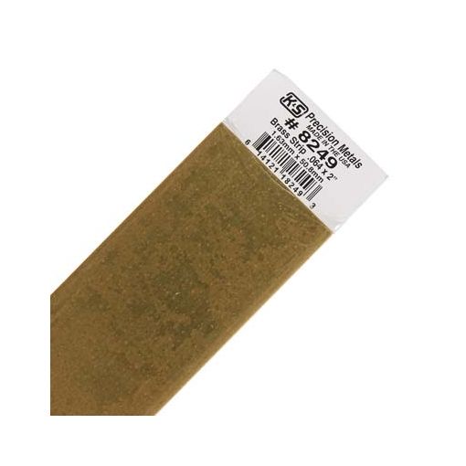 .064 x 2\" Brass Strip (1 pc per card)