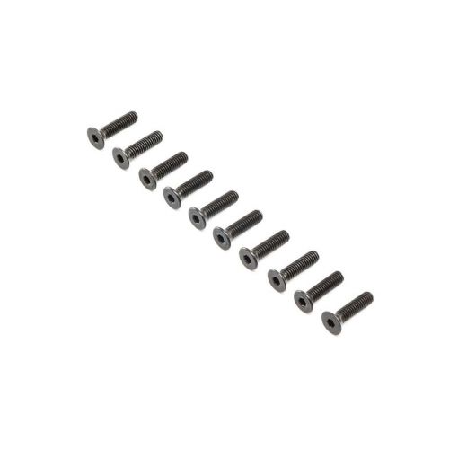 Flat Head Screws, Stl, BO, M4 x 16mm (10) - LOS255017