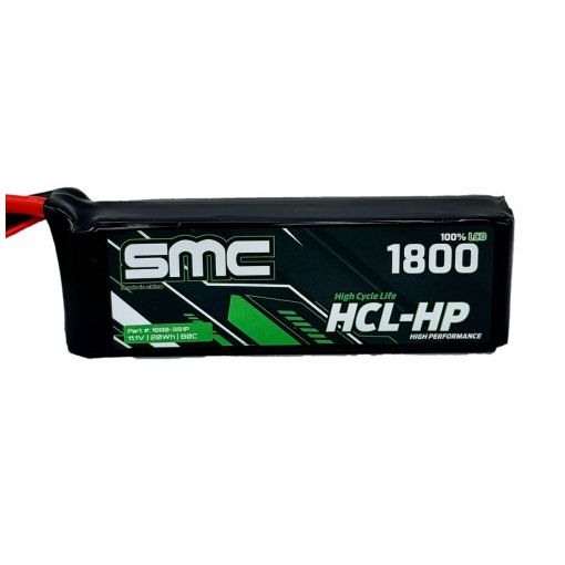 3S 1800mAh 080C Lipo HCL-HP Flight Pack 11.1V - 1880-3S1P-EC3
