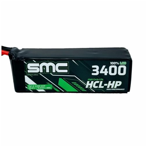6S 3400mAh 080C Lipo HCL-HP Flight Pack 22.2V - 3480-6S1P-SC5