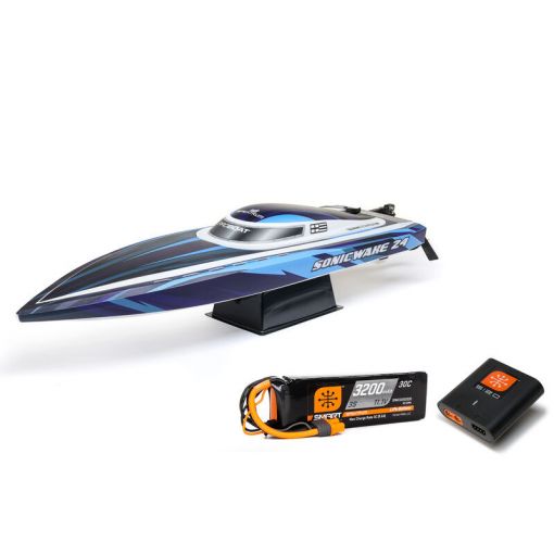 Pro Boat Sonicwake 24'' - Blue - Self-Righting Brushless Deep-V RTR (Battery & Charger Included) - PRB-1992T2