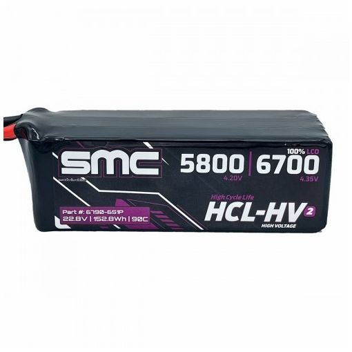 6S 6700mAH 090C Lipo HCL-HV2 Flight Pack 22.8V - 6790-6S1P