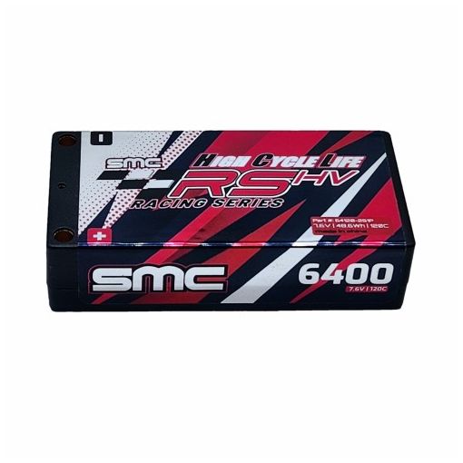 2S 6400mAh 120C Lipo HCL-RS 7.6V LiHV  5mm Inboard Hardcase - 64120-2S1P-IB