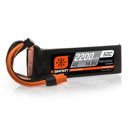 2200mAh 4S 14.8V 50C Smart LiPo Battery; IC3