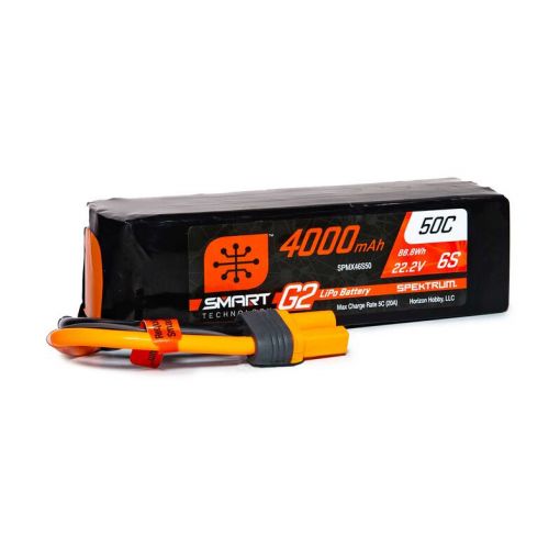 4000mAh 6S 22.2V Smart G2 LiPo 50C; IC5