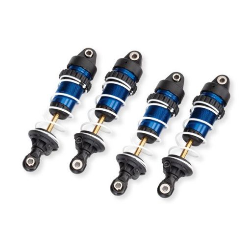 Traxxas Shocks, GTR long, blue-anodized, PTFE-coated bodies with TiN shafts (assembled with springs) (4) - TRA10765-BLUE