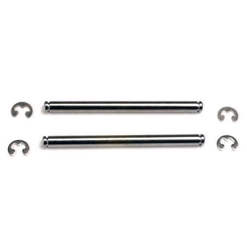 Traxxas Suspension Pins, 44mm, Chrome with E-Clips (2) - TRA2640