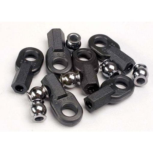 Rod ends, long (6)/ hollow ball connectors (6) - TRA2742