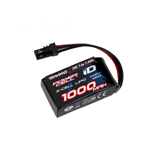1000mAh 2S 20C LiPo Battery 7.4V (fits TRX-4M) - TRA2822