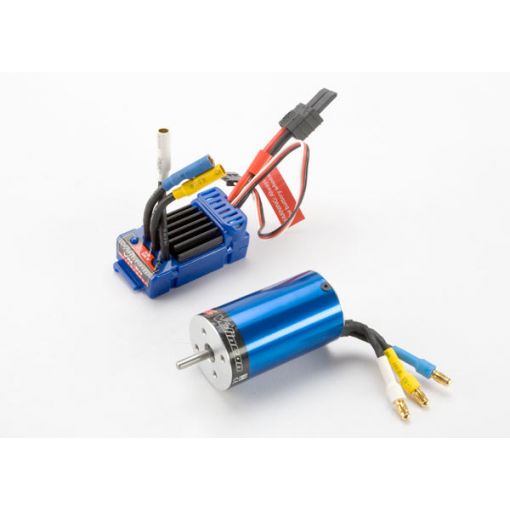 Velineon 380 brushless motor and VXL-3m ESC for 1/16