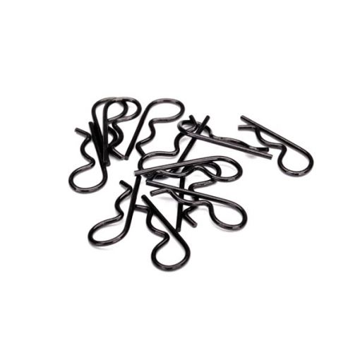 Traxxas Body clips, heavy duty (black) (12)