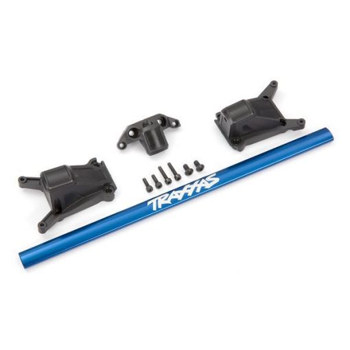 Traxxas Chassis brace kit, blue (fits Rustler 4X4 or Slash 4X4 models equipped with Low-CG chassis) - TRA6730X