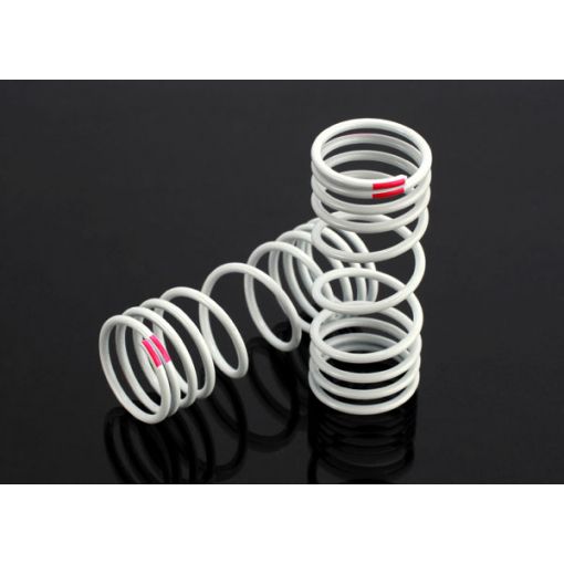 Traxxas Springs, front (progressive, +10% rate, pink) (2) - TRA6863