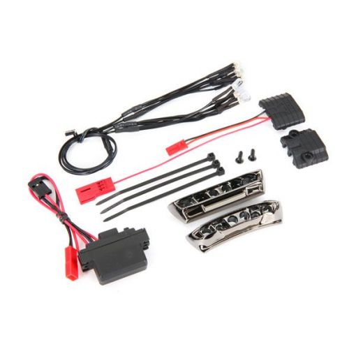 Traxxas LED light kit, 1/16 E-Revo (includes power supply, front & rear bumpers, light harness (4 clear, 4 red), wire ties) - TRA7185A