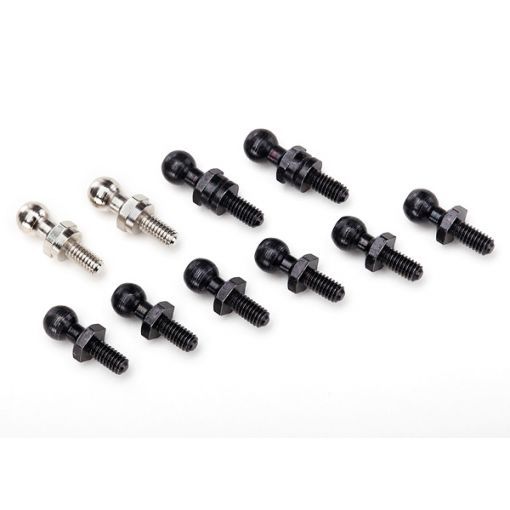 Pivot balls: black (6), silver (2), black (long) (2) - TRA7540X