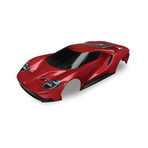 Traxxas Body, Ford GT, red (painted, decals applied)