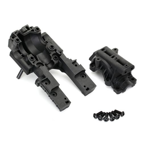 Traxxas Bulkhead, front (upper & lower)/ 4x12mm BCS (6) (requires no8622 chassis) - TRA8630