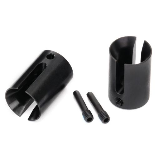 Drive cup, machined steel (2)/ 4x17mm screw pins (2) - TRA8652