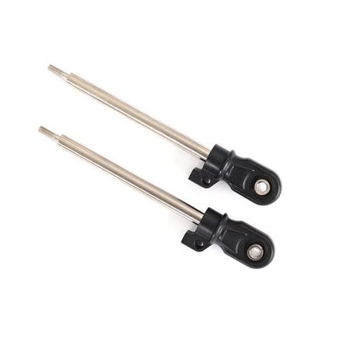 Shock shaft, 72mm (GT-Maxx) (steel, chrome finish) (2) - TRA8963